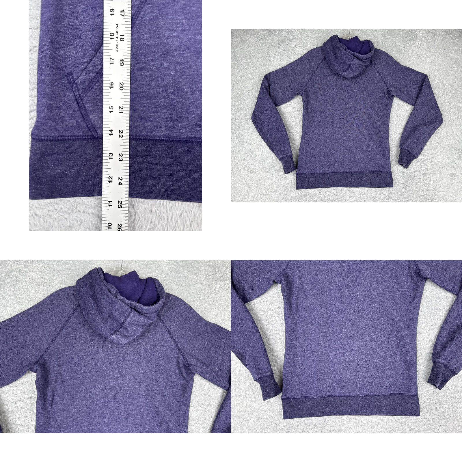 The North Face The North Face Hoodie Womens Small Purple Pullover Fleece Logo Sweatshirt Hike Size S / US 4 / IT 40 - 9 Thumbnail