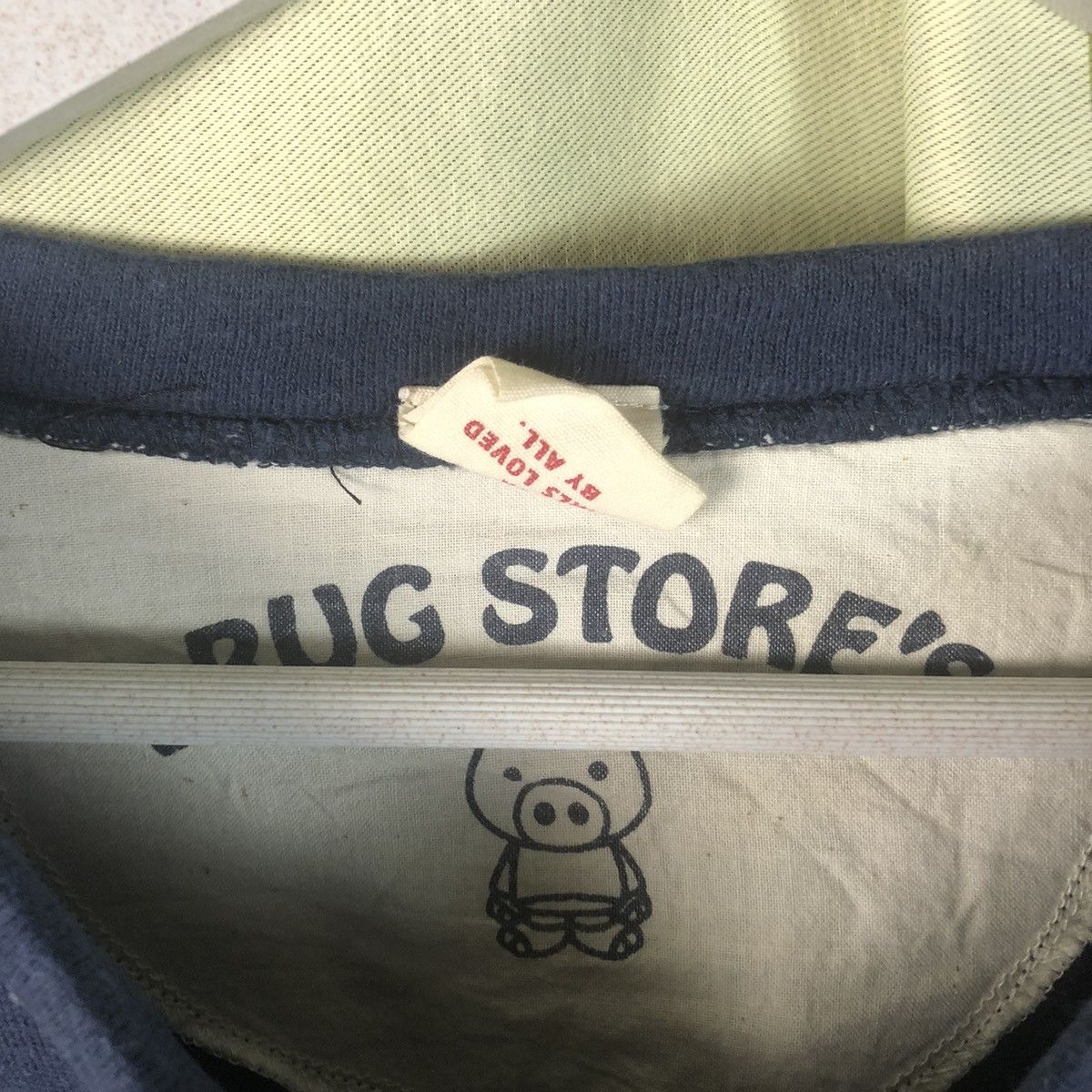 Japanese Brand Drug Stores pig Dark Blue Sweatshirt #7430 Size US M / EU 48-50 / 2 - 11 Thumbnail