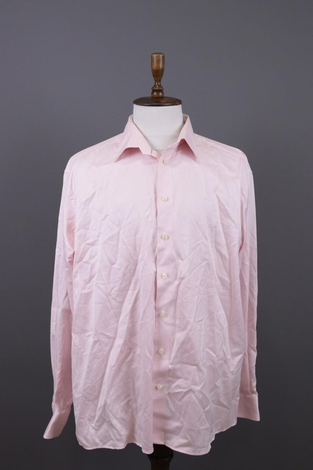 Eton Eton Slim Fit Pink Button Down Dress Shirt Size 47 / 18 Size US M / EU 48-50 / 2 - 1 Thumbnail