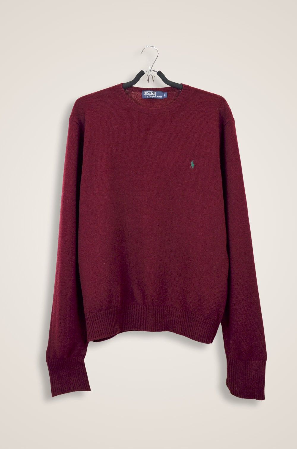 Polo Ralph Lauren Polo Ralph Lauren Lambswool Burgundy Sweater Size L Size US L / EU 52-54 / 3 - 1 Thumbnail