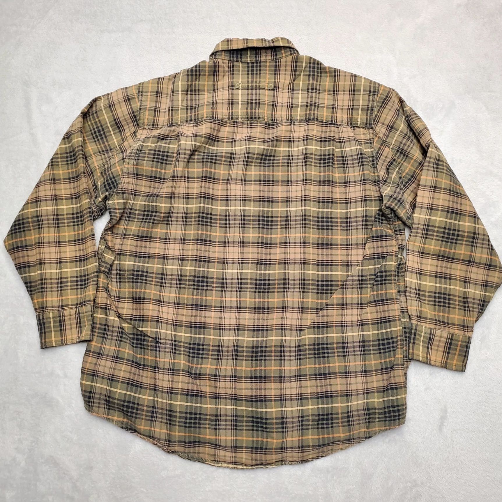 Vintage VINTAGE Woolrich Shirt Mens Large Olive Plaid Long Sleeve 100% Cotton Outdoor Cabin Camp Shirts Mens Large Olive Plaid Long Sleeve Cotton Outdoor Camp Size US L / EU 52-54 / 3 - 6 Thumbnail