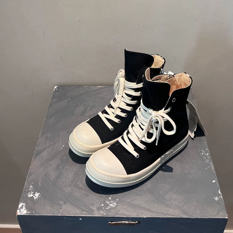 Rick Owens Rick Owens Secondary Line High Top Canvas Material Convers Size US 7 / IT 37 - 2 Thumbnail