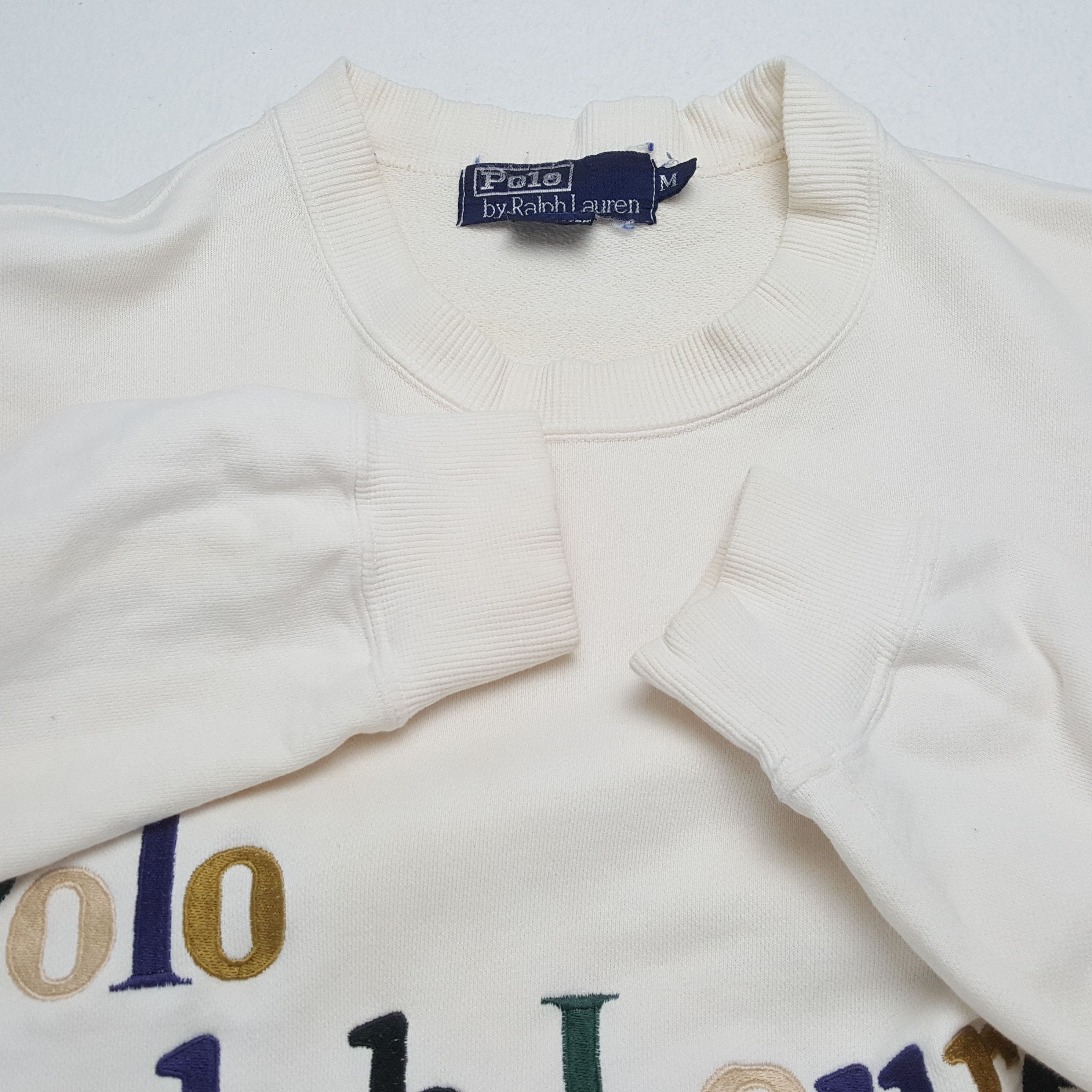 Polo Ralph Lauren × Vintage POLO by RALPH LAUREN Fashion Spellout Design Sweatshirt Size US M / EU 48-50 / 2 - 7 Thumbnail