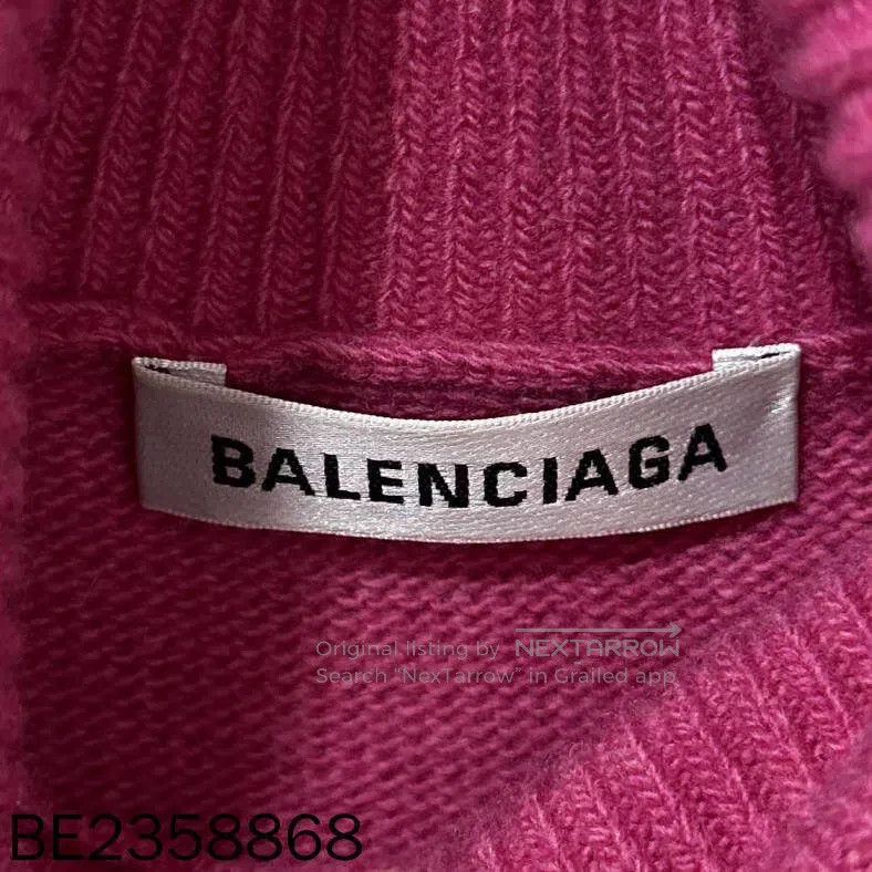 Balenciaga Balenciaga High-neck wheat sheaf logo cashmere sweater Size US M / EU 48-50 / 2 - 3 Thumbnail