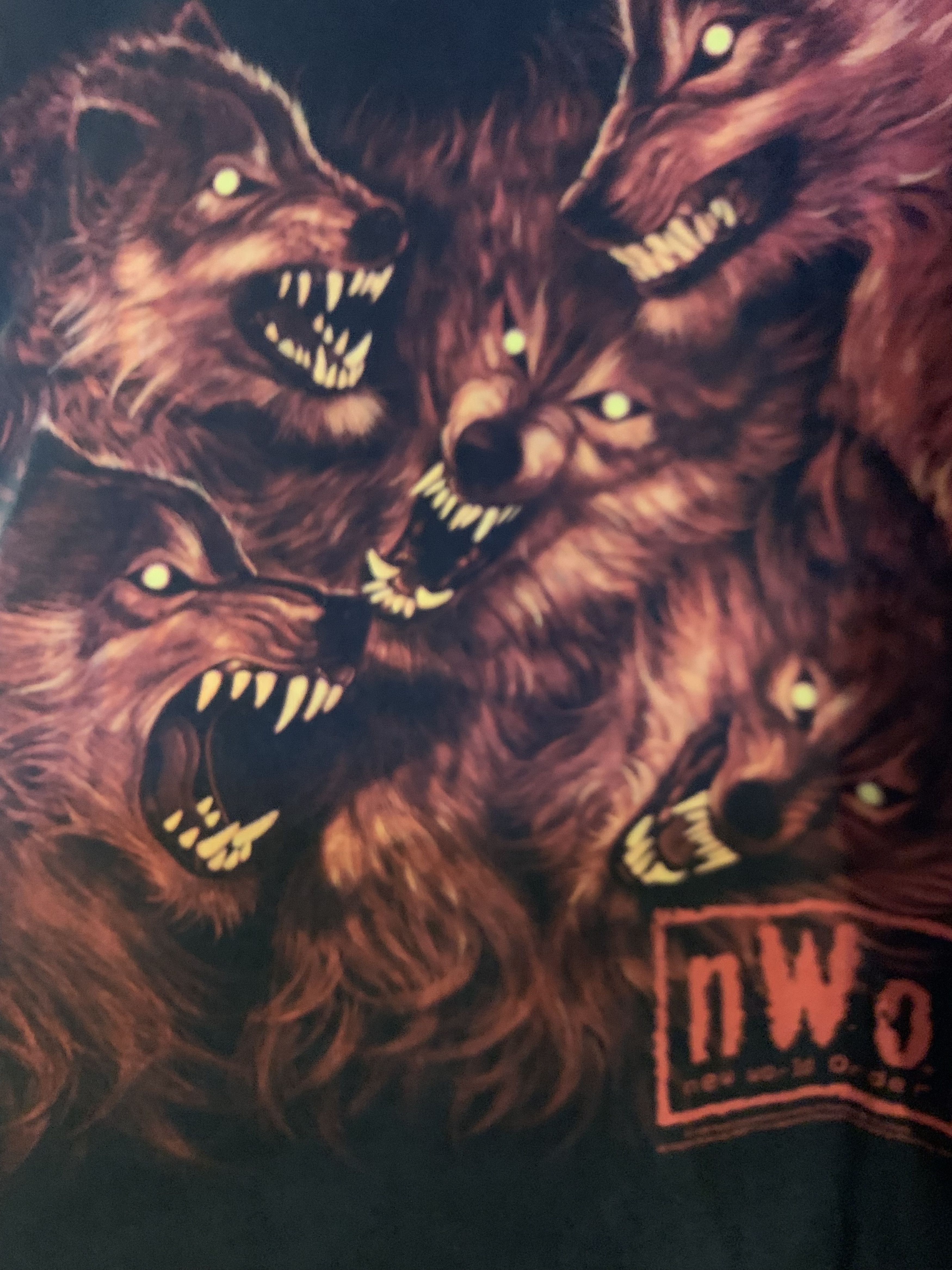 Vintage 🔥RARE🔥 VINTAGE 90s NWO Wolfpack Liquid blue T-SHIRT Size US L / EU 52-54 / 3 - 3 Thumbnail