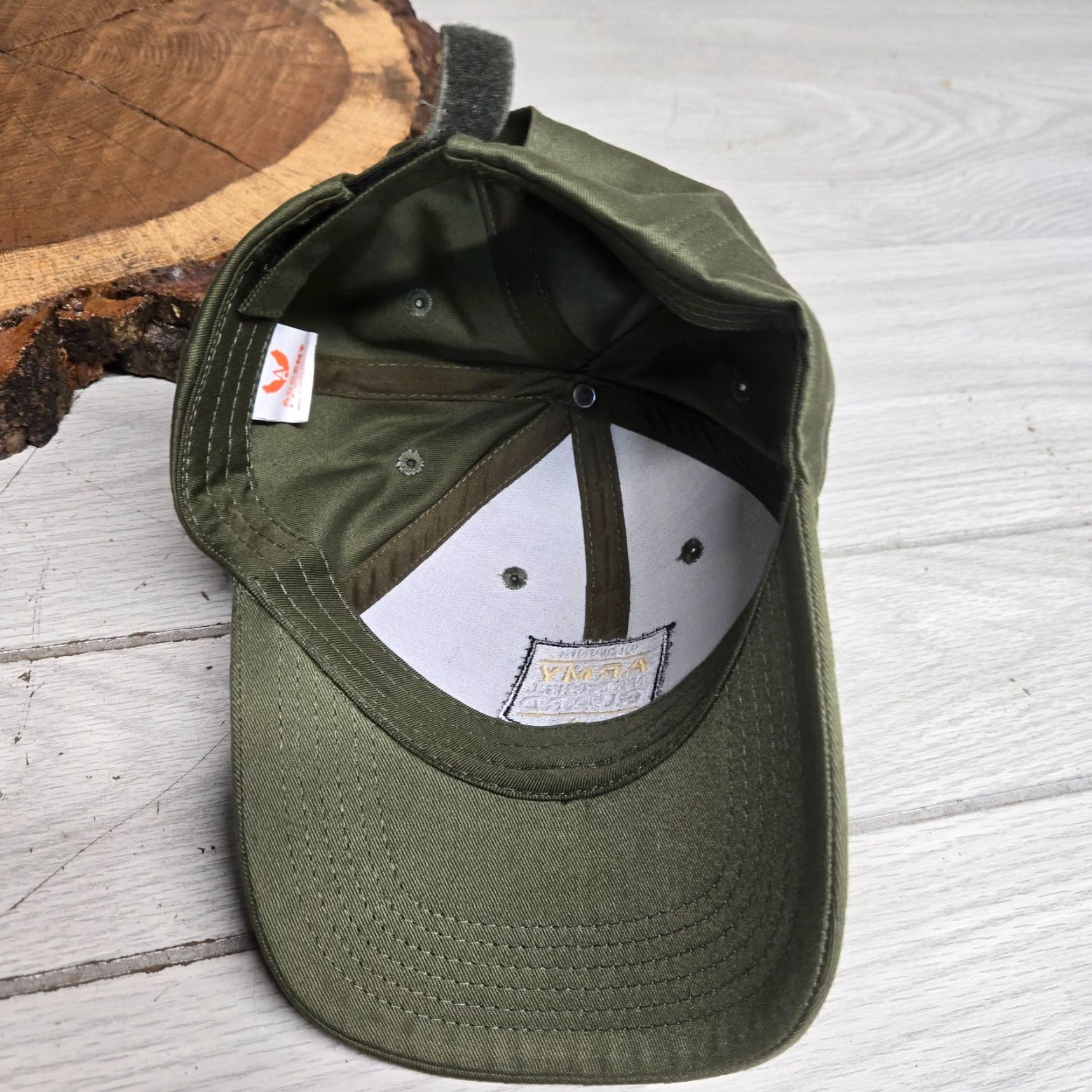 Olive VINTAGE Accent Apparel Virginia Army National Guard Baseball Cap Green Adjustable One Size Mens Size ONE SIZE - 6 Thumbnail