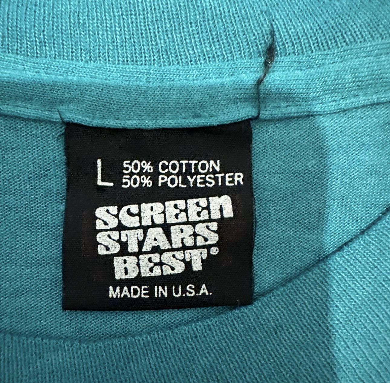 Vintage SCREEN STARS BEST 90s Vintage Tee (rare find) Size US L / EU 52-54 / 3 - 5 Thumbnail