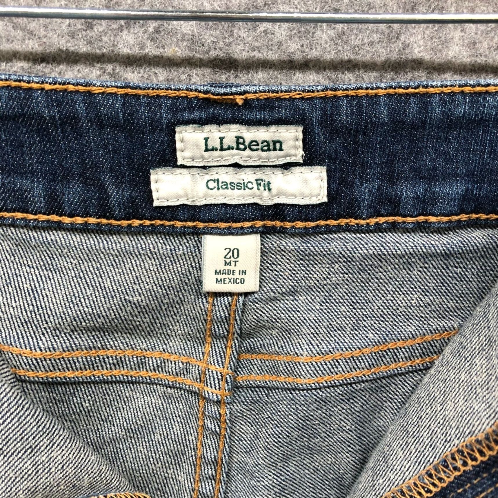 Vintage VINTAGE L.L. Bean Jeans Womens Plus Size 20 Tall Classic Fit Straight Leg Blue Denim Clothing Size 42" / US 20 - 7 Thumbnail