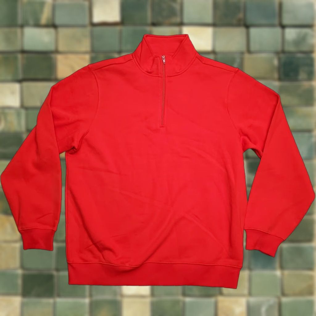 Vintage VINTAGE Sport-Tek Sweater Shirt Mens L Red Long Sleeve Pullover 1/4 Zip Casual Size US L / EU 52-54 / 3 - 1 Thumbnail
