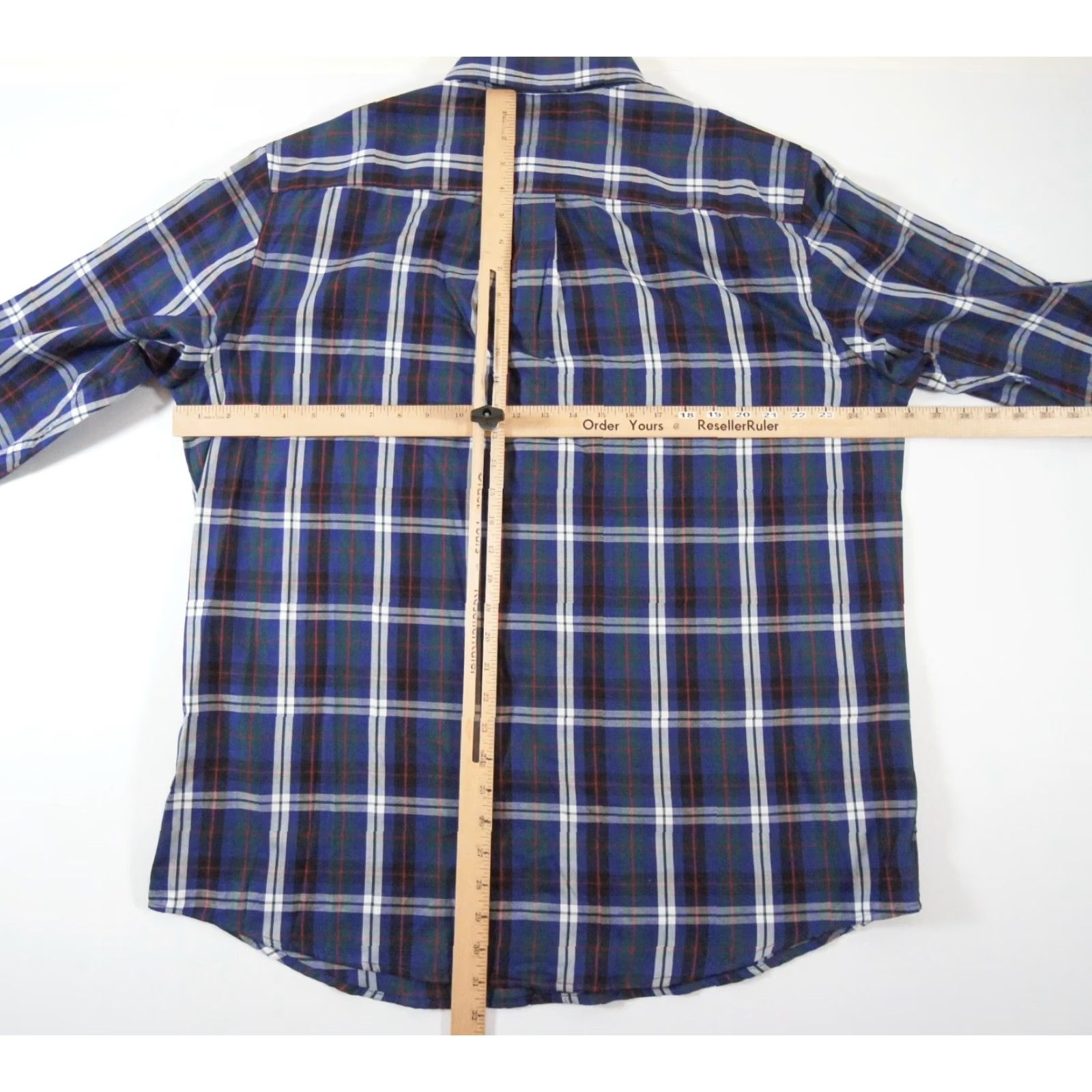 Chaps Chaps Shirt Mens XL Blue Button-Up Long Sleeve Twill Easy Care Work Business NEW - Regular Fit, Button-Front, Collared, Plaid Pattern Size US XL / EU 56 / 4 - 7 Thumbnail