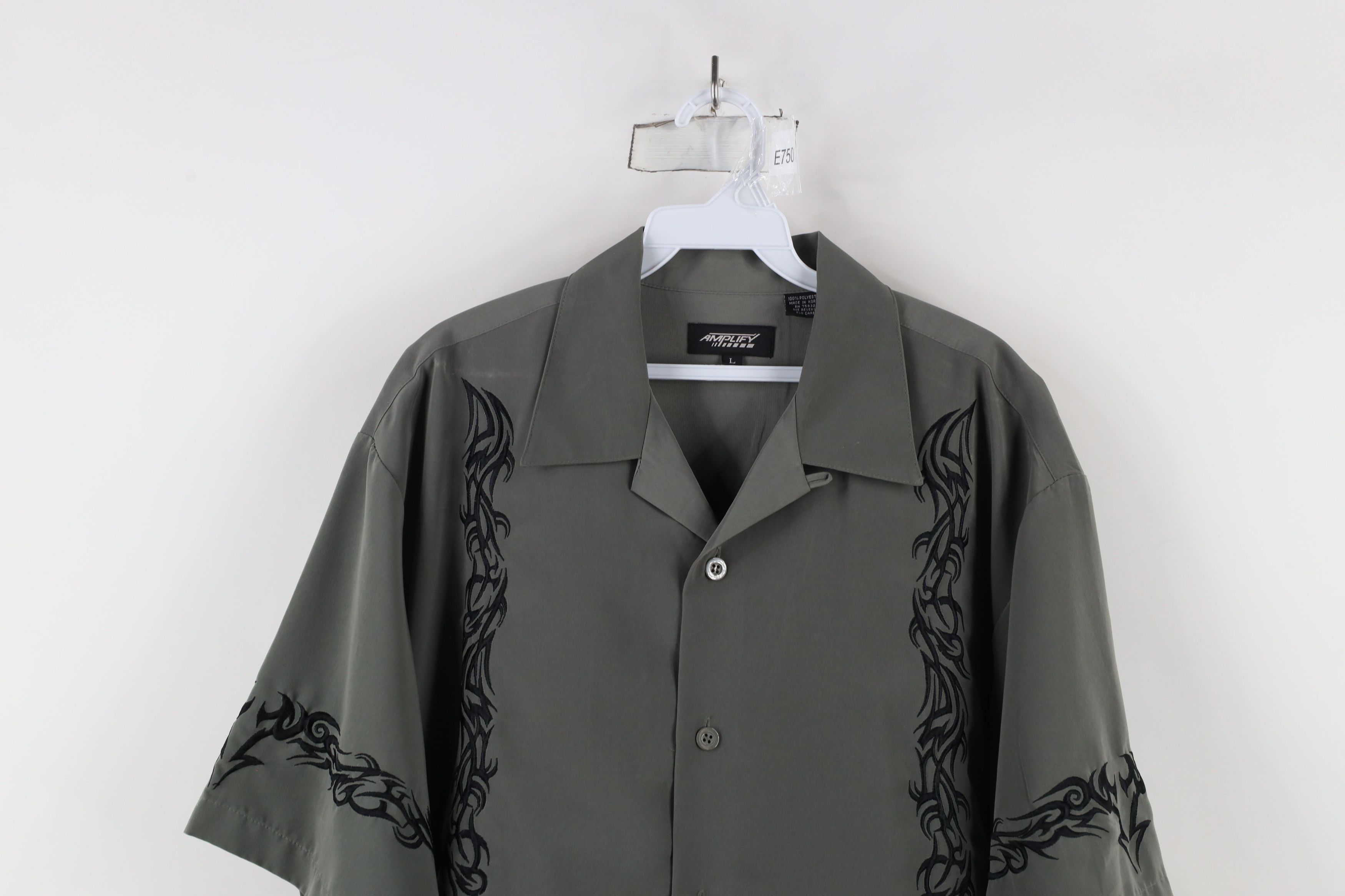 Vintage Vintage 90s Y2K Streetwear Tribal Bowling MMA Button Shirt Size US L / EU 52-54 / 3 - 2 Thumbnail