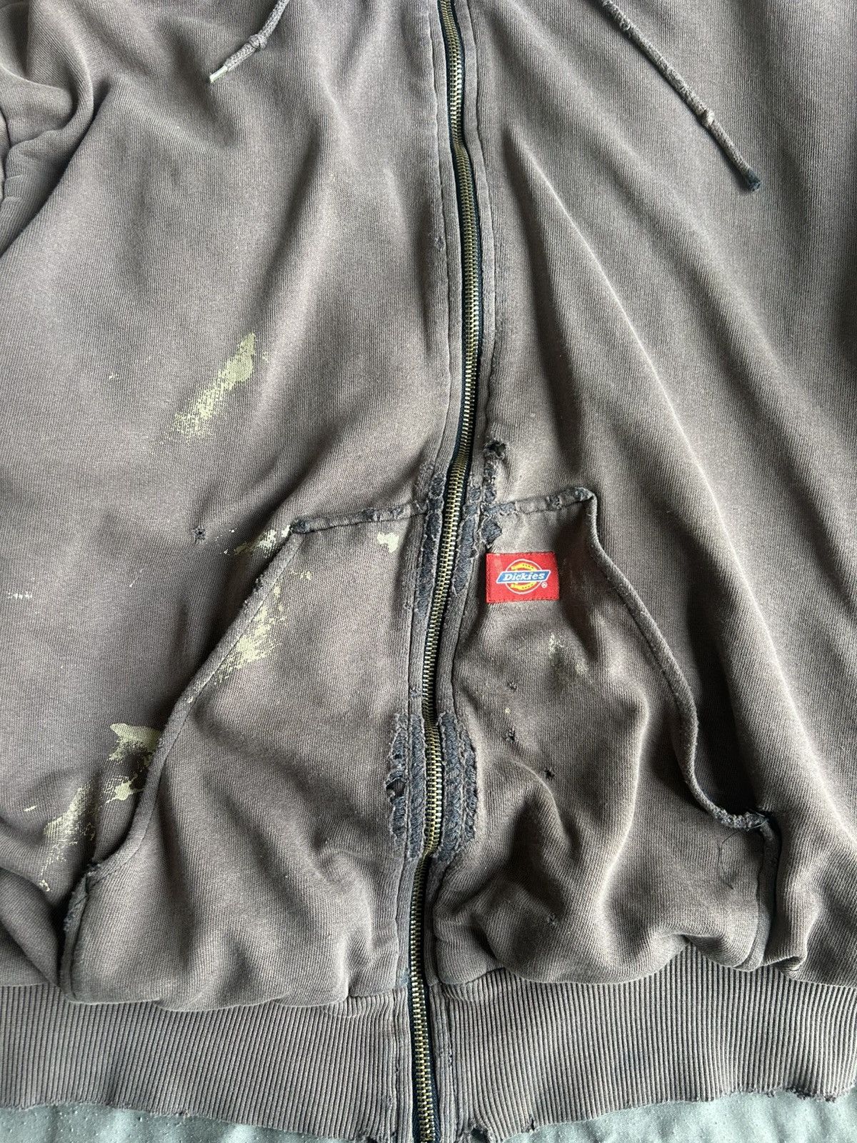 Dickies VINTAGE DISTRESSED DICKIES ZIP UP HOODIE Size US L / EU 52-54 / 3 - 2 Thumbnail