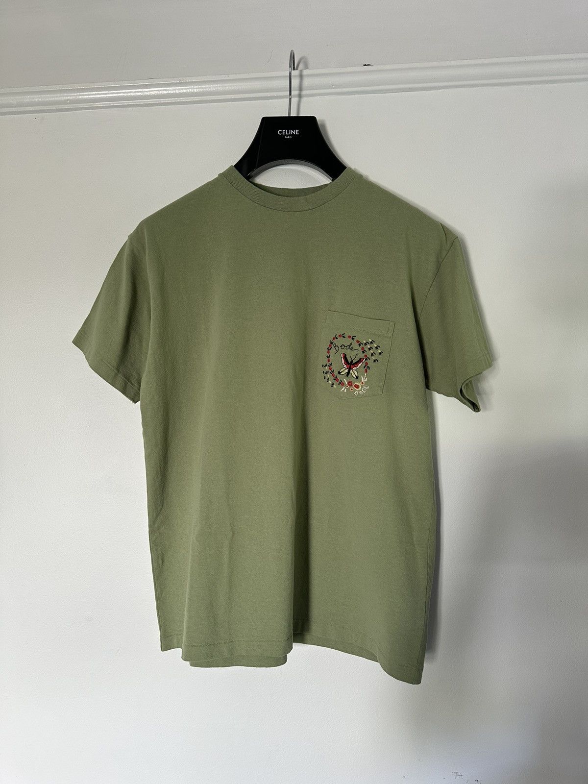 Bode Embroidered pocket Tee
