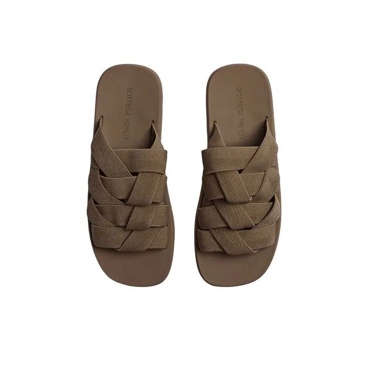 Bottega Veneta o1n1vont1124 Plat Mules Sandals in Brown Size US 7 / EU 40 - 3 Thumbnail