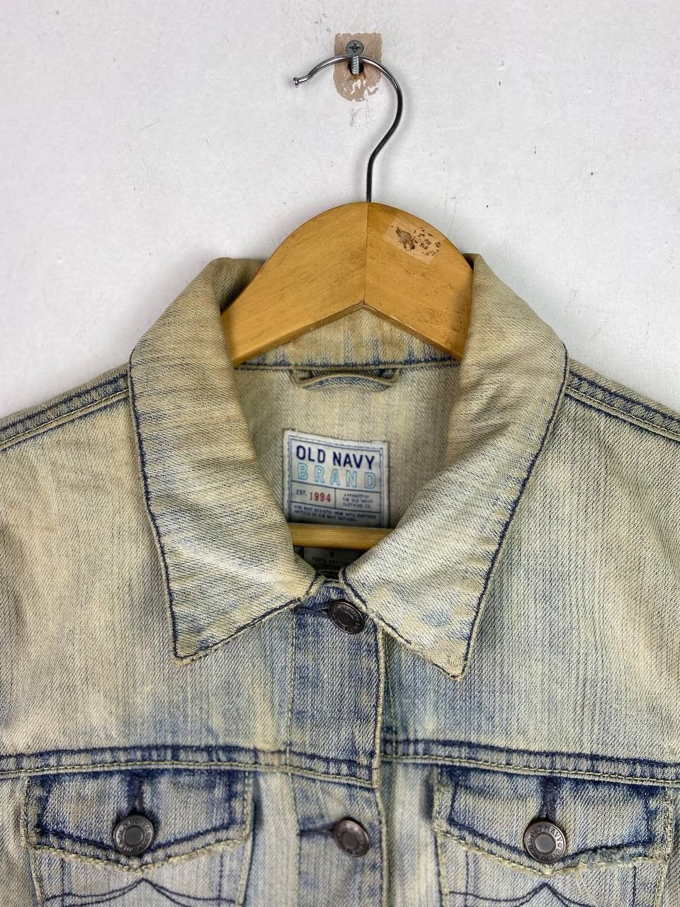 Old Navy × Vintage vintage old navy denim jacket distressed style Size S / US 4 / IT 40 - 2 Thumbnail