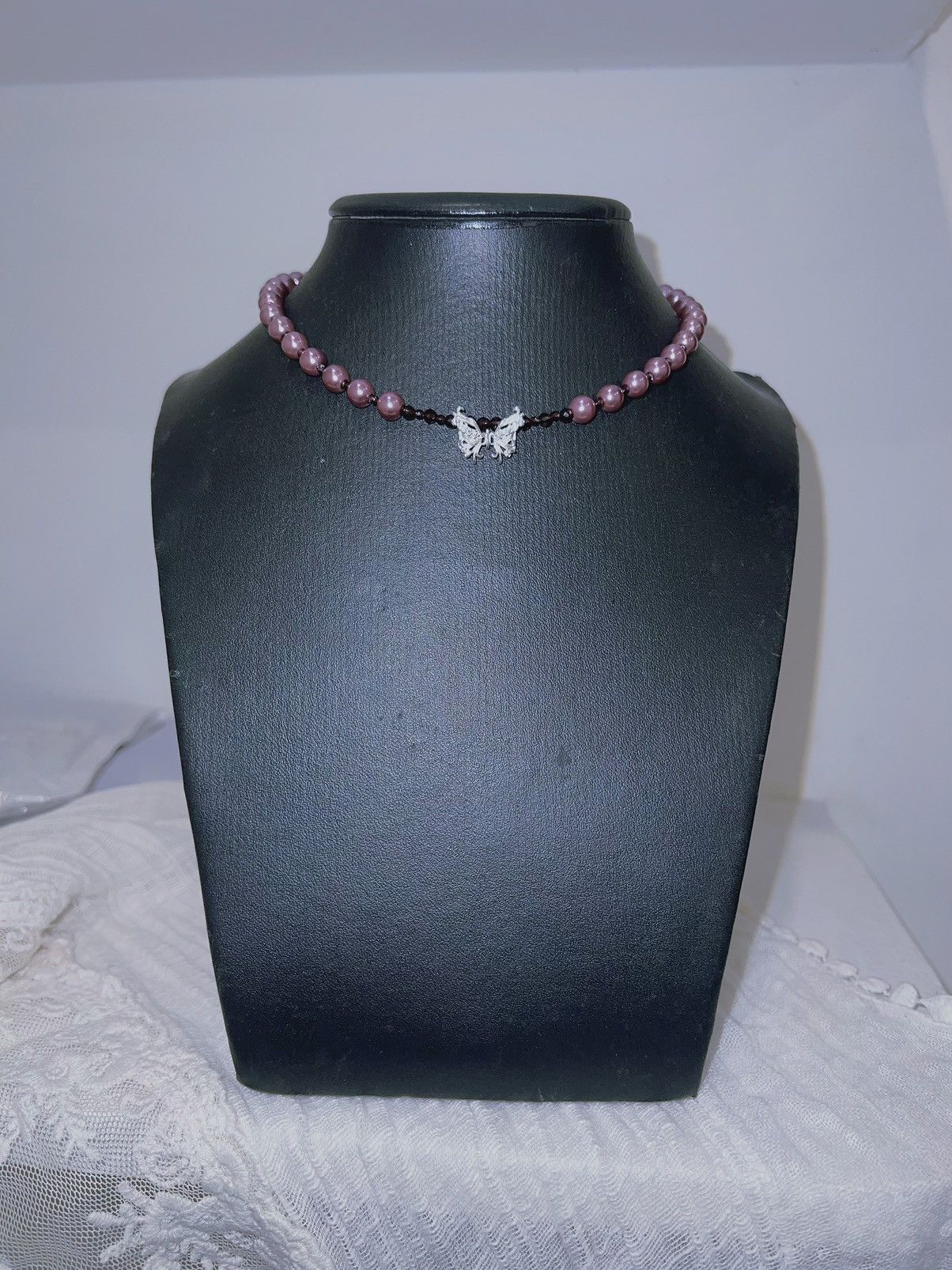 Japanese Brand Purple butterfly imitation pearl set 🔮🦋 Size ONE SIZE - 6 Thumbnail