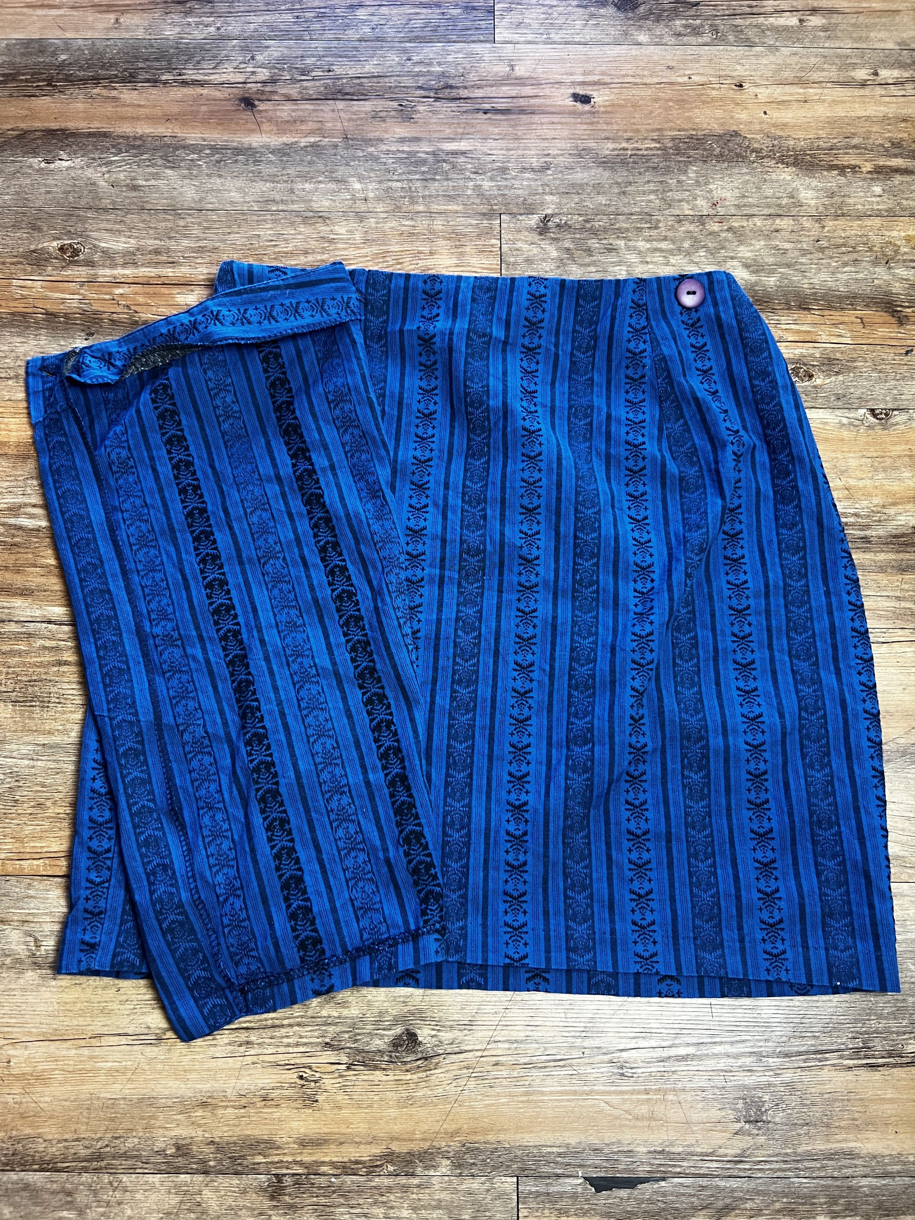 Vintage Vintage Blue Allison Tracy Skirt Size 28" / US 6 / IT 42 - 9 Thumbnail