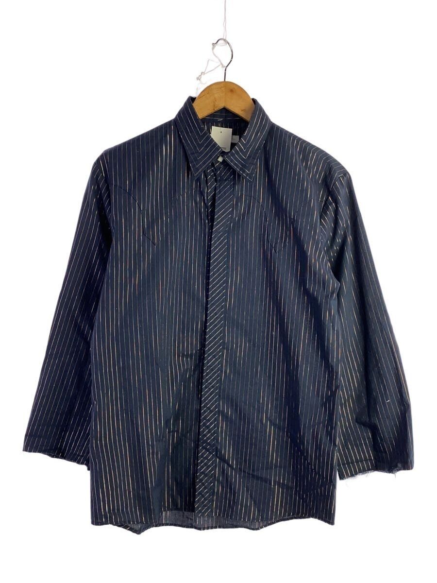 Number (N)ine Striped Quarter Sleeve Button Shirt Size US XL / EU 56 / 4 - 1 Thumbnail