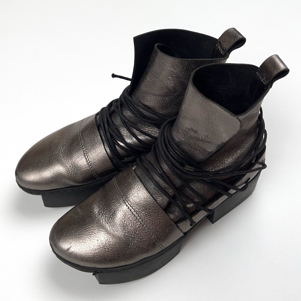 Trippen Trippen Platform Leather Shoes Geisha Happy Dream Avantgarde Size US 5 / IT 35 - 7 Thumbnail