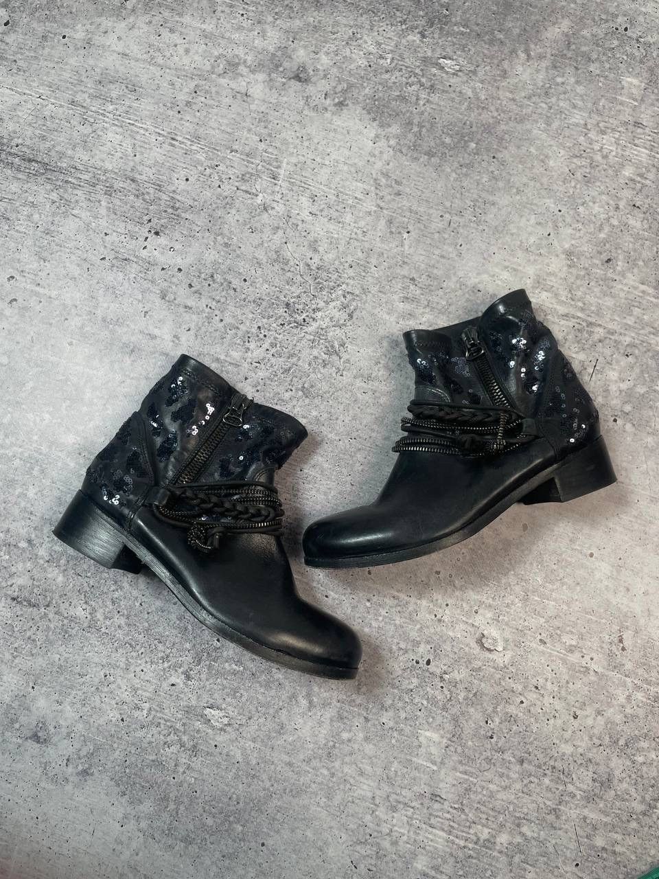 A.S.98 Vintage Airstep AS98 Style Ankle Biker Boots Y2K Size US 7 / IT 37 - 2 Thumbnail