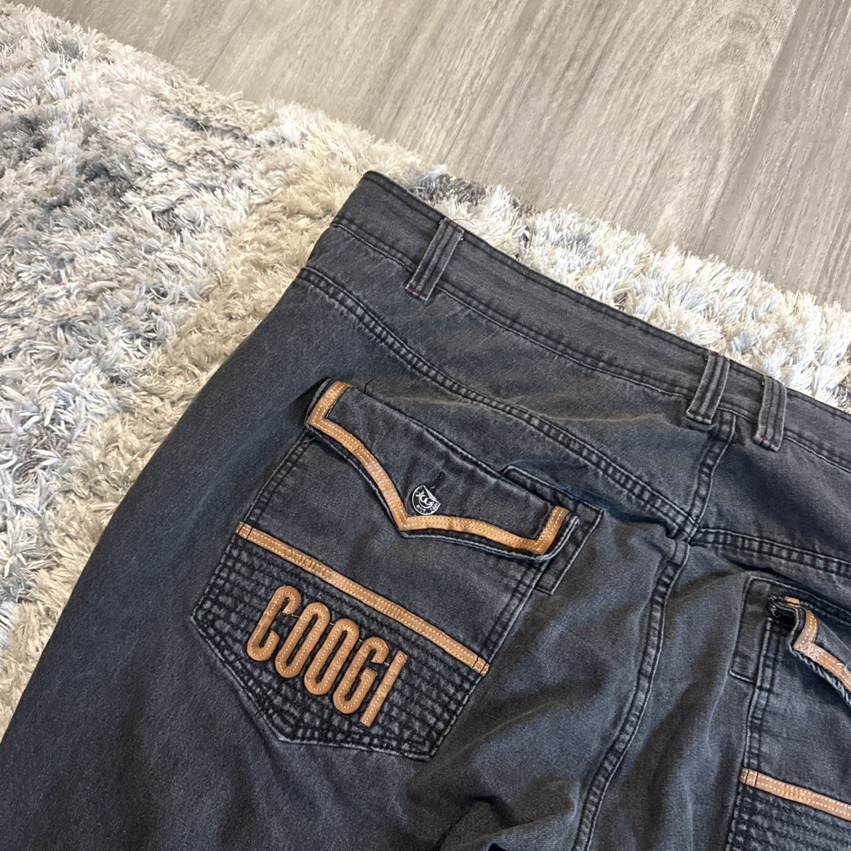 Coogi VINTAGE Coogi Denim Jeans Embroidered 90s Y2K Black Men’s 50x34 HTF Size US 34 / EU 50 - 2 Thumbnail
