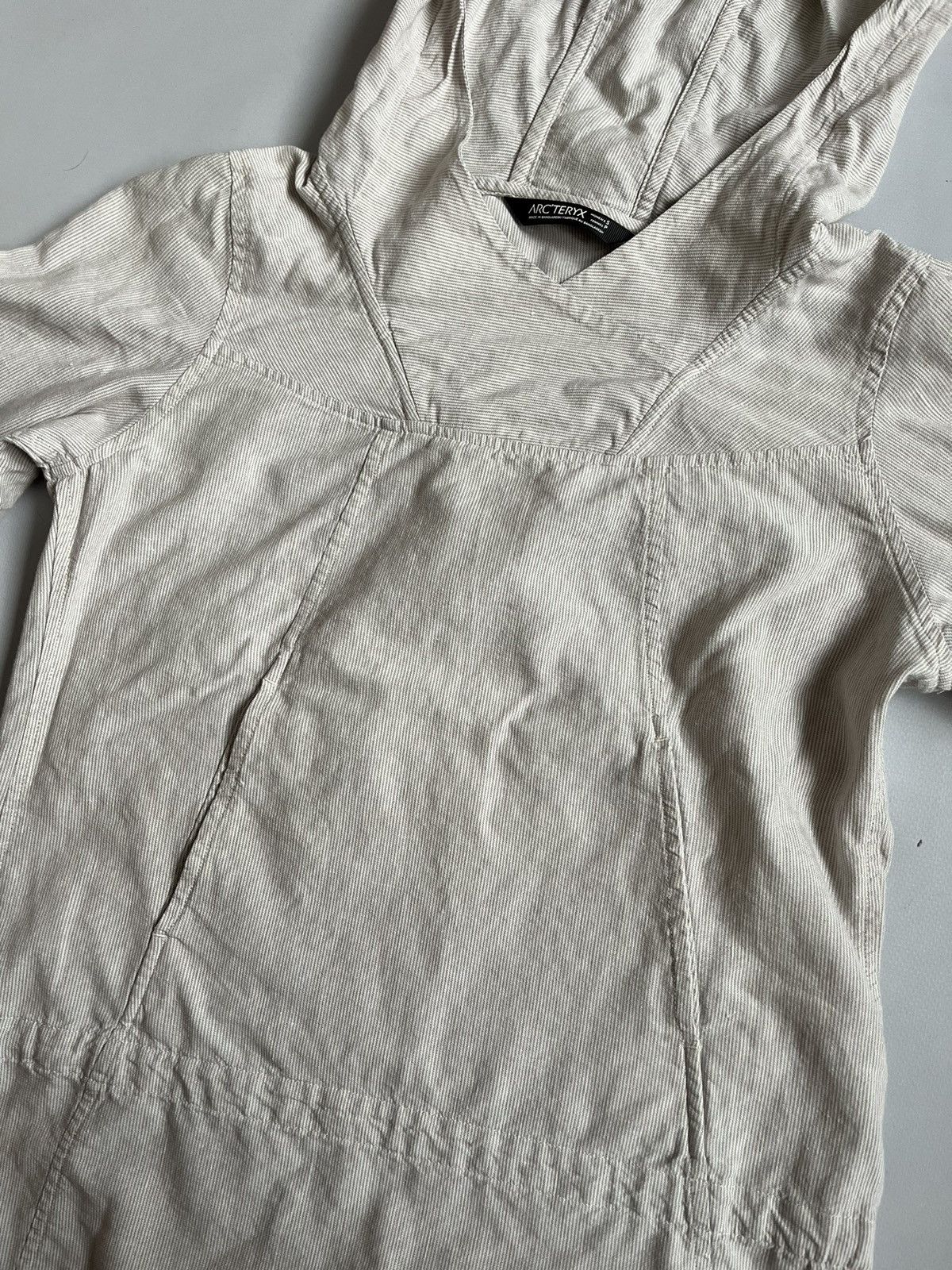 Arc'teryx Arc'teryx Gorpcore Women White Striped Linen Anorak Hoodie Size S / US 4 / IT 40 - 5 Thumbnail
