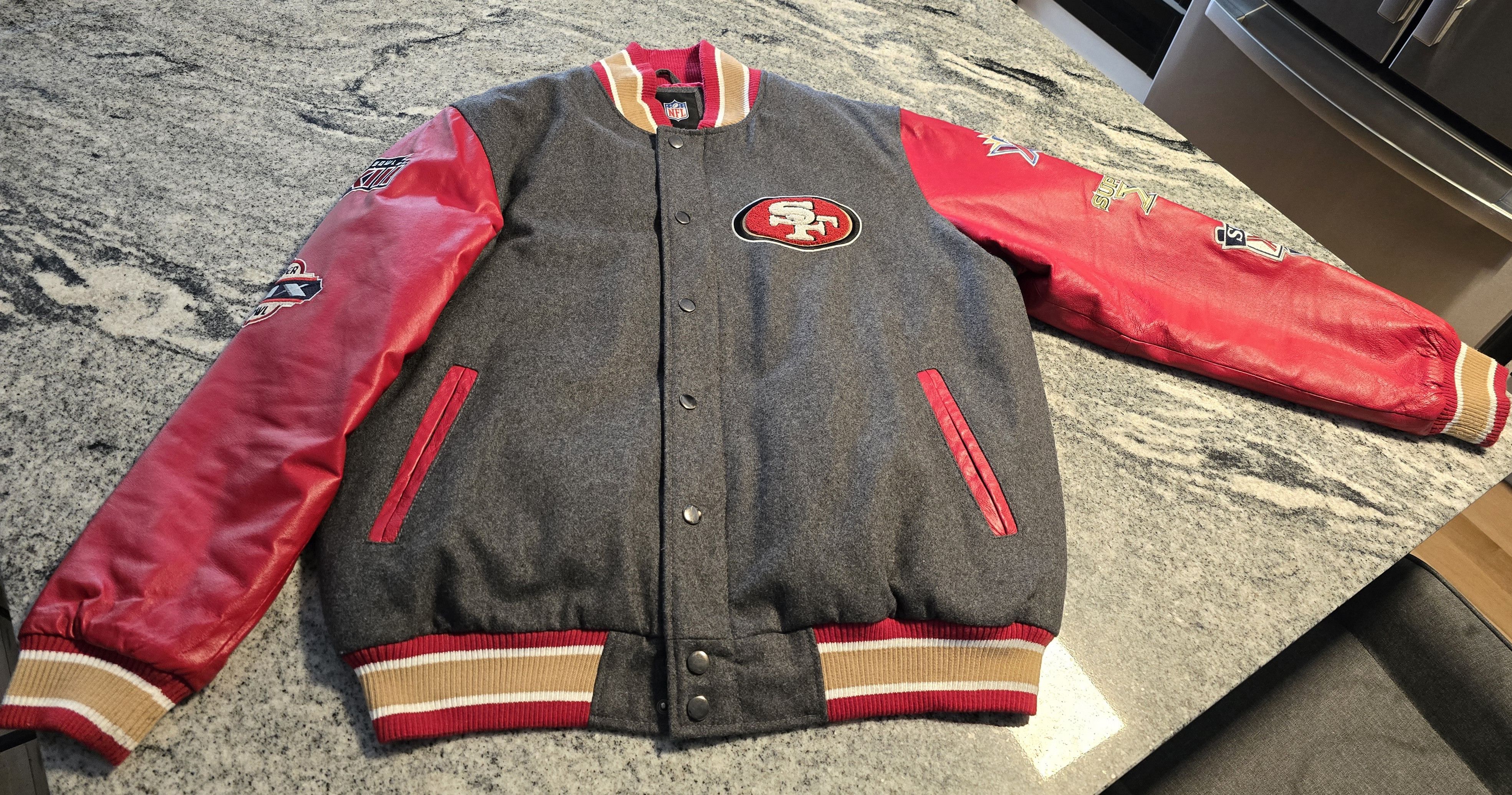 NFL San Francisco 49ers Varsity Jacket 5 Times Champions Size US XL / EU 56 / 4 - 1 Thumbnail