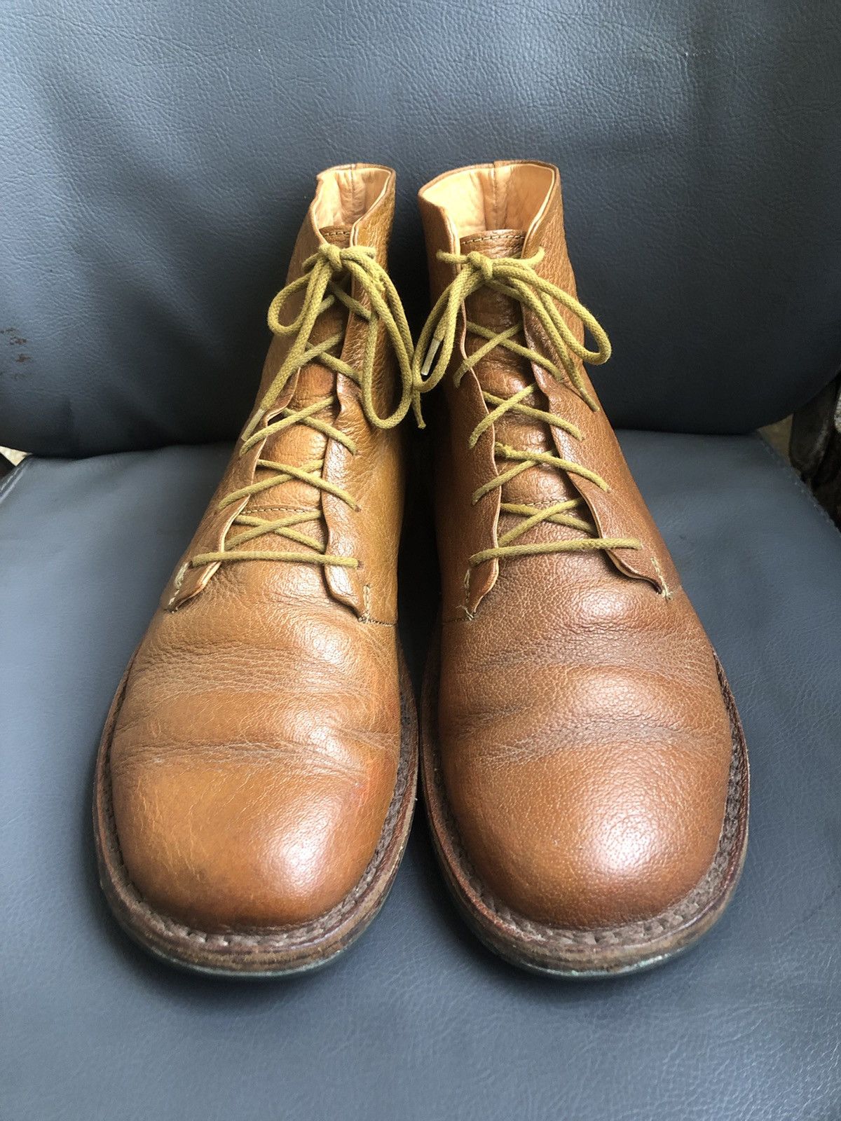 Trippen AaTrippen Brown Calfskin Leather Women’s Boots Size 41 Size US 9.5 / IT 39.5 - 2 Thumbnail