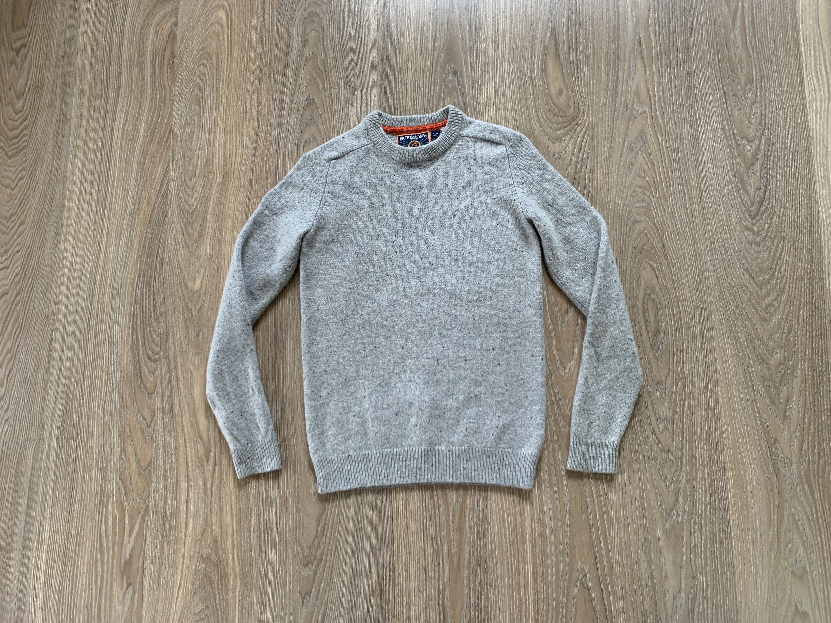 Japanese Brand × Superdry Superdry Grey Wool Sweater Size US XS / EU 42 / 0 - 1 Thumbnail