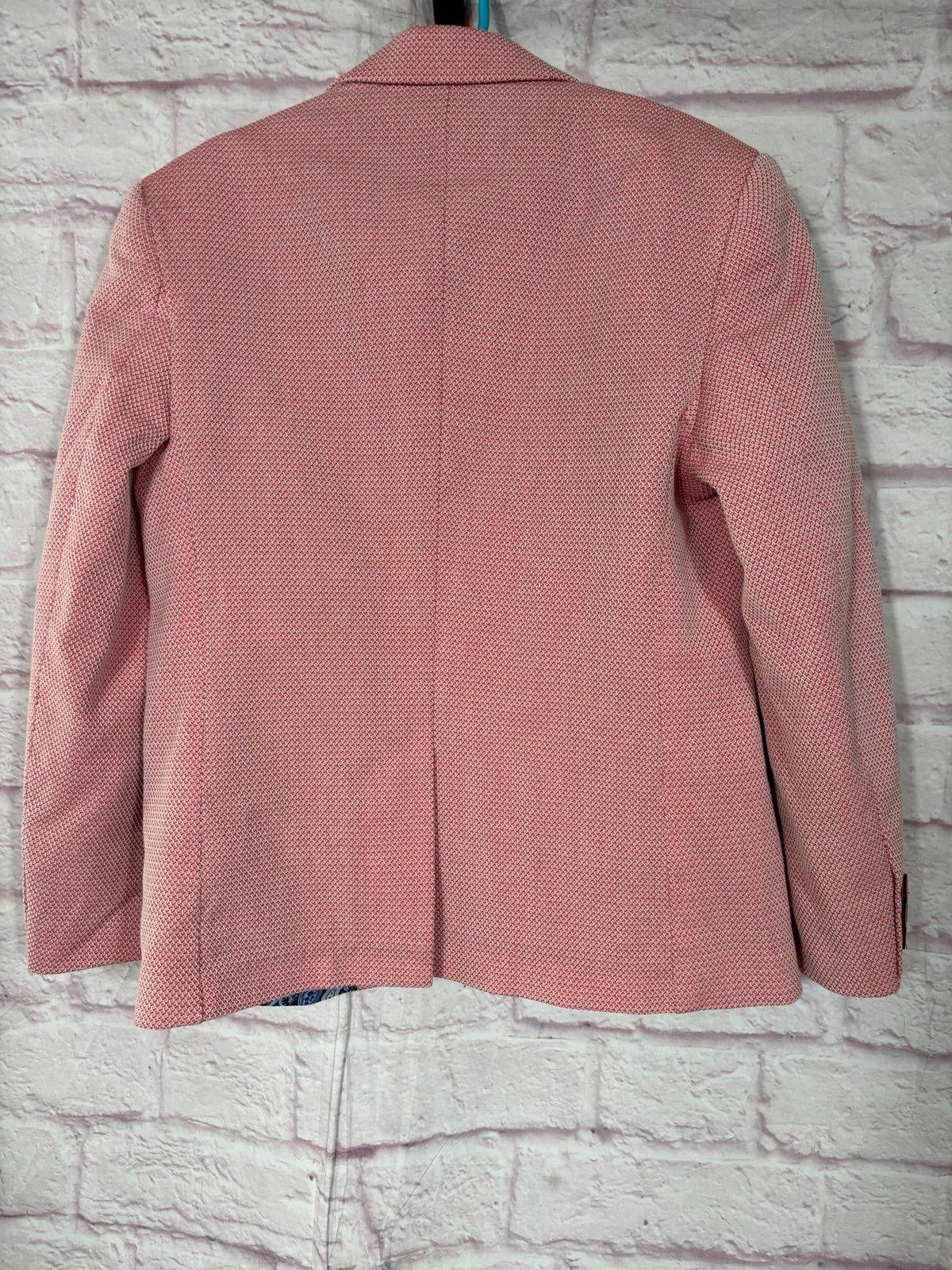 Other Boys Pink Textured Blazer with Paisley Lining Size 8/9 Size US M / EU 48-50 / 2 - 6 Thumbnail