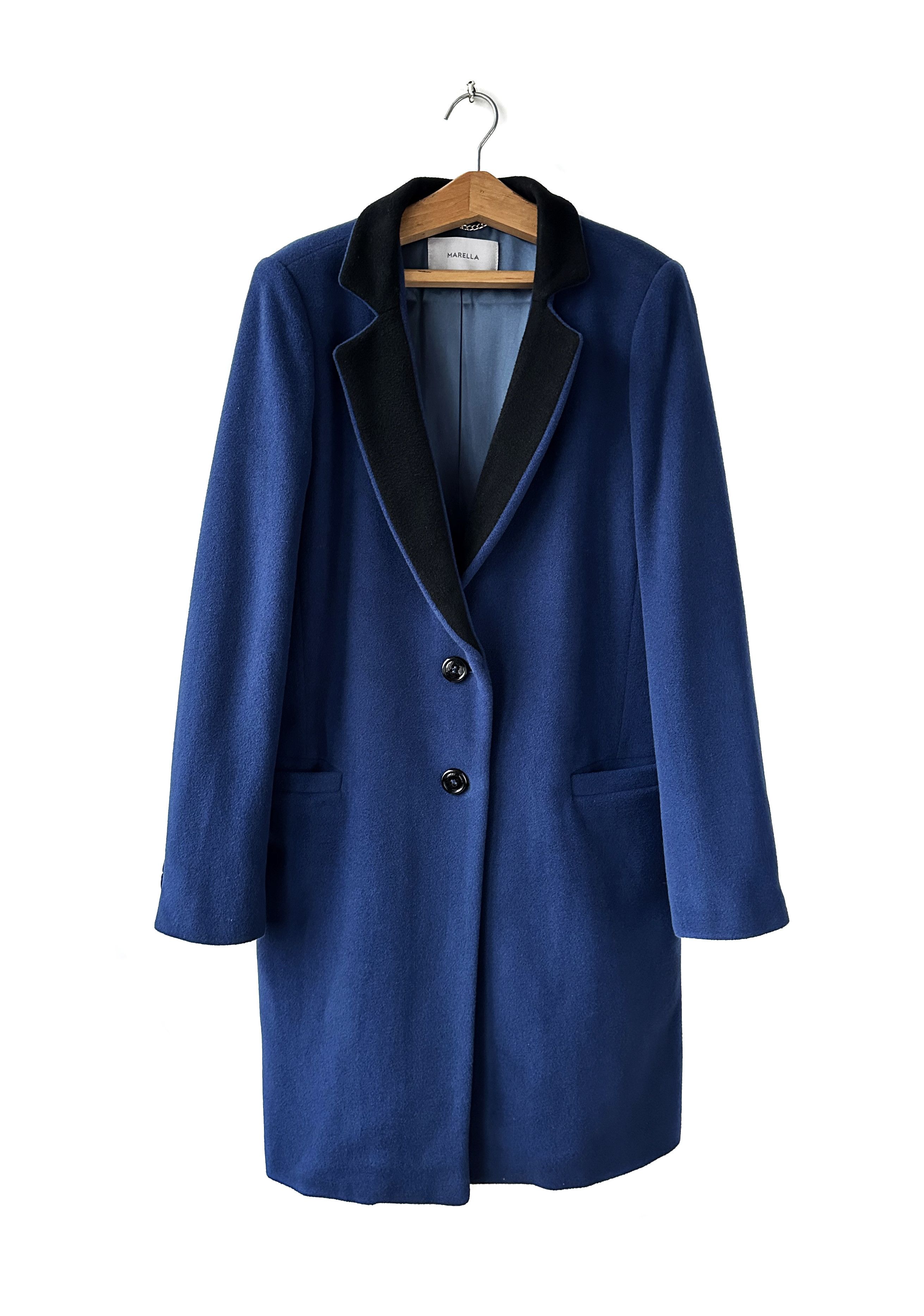 Marella ultramarine wmn's cashmere coat