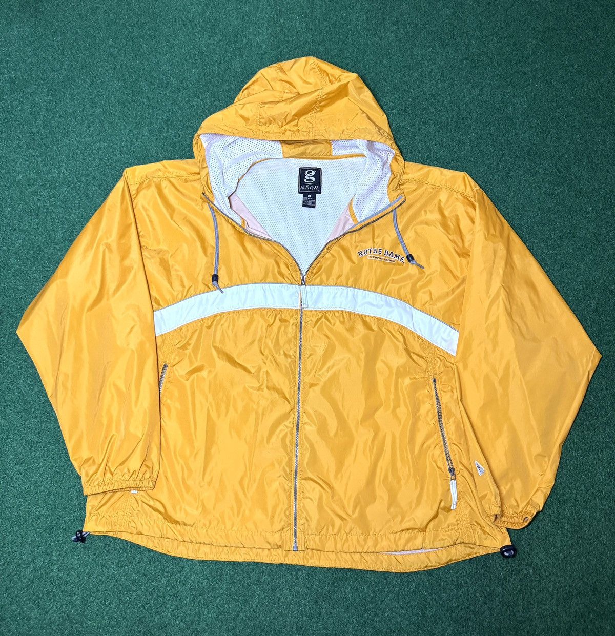 NCAA Notre Dame Fighting Irish Zip Yellow Windbreaker Jacket Size US L / EU 52-54 / 3 - 1 Thumbnail