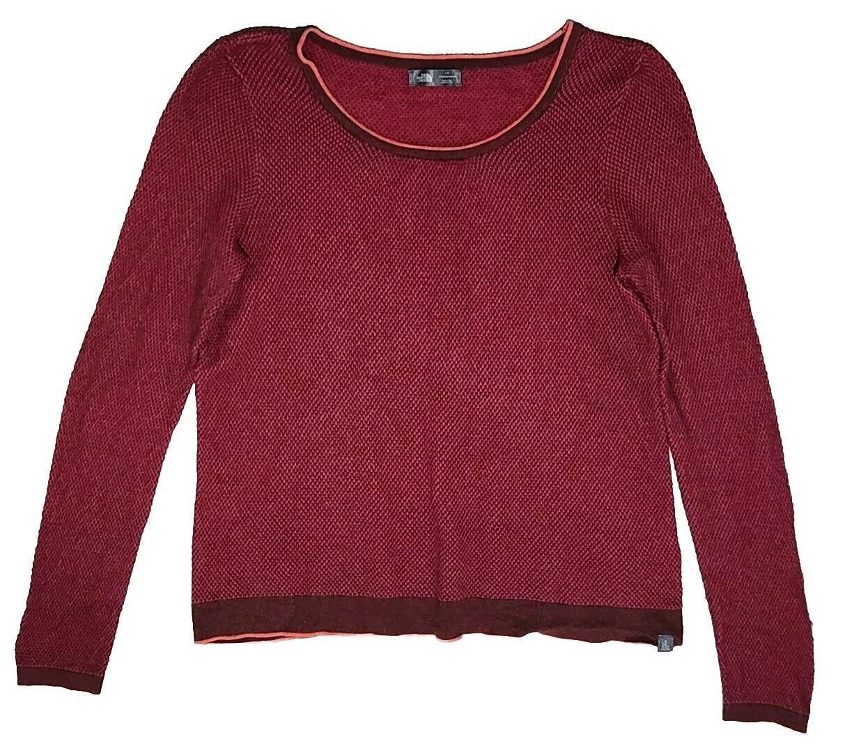 The North Face North Face Sweater Large Maroon Plum Wool Cashmere Blend Size L / US 10 / IT 46 - 1 Thumbnail