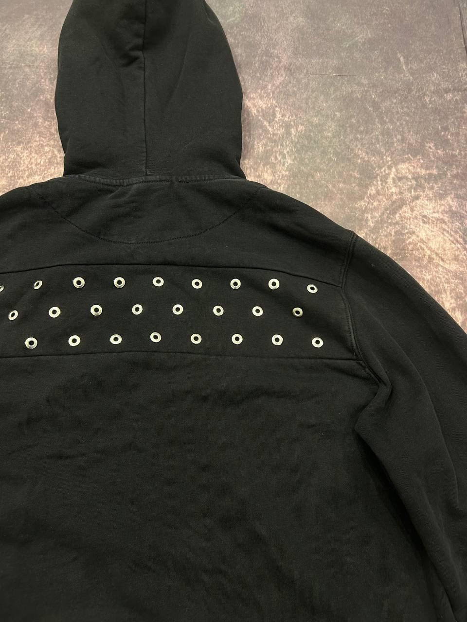 Diesel Diesel Black Eyelet Hoodie – Grommet Detail Japanese Style Size US XL / EU 56 / 4 - 10 Thumbnail