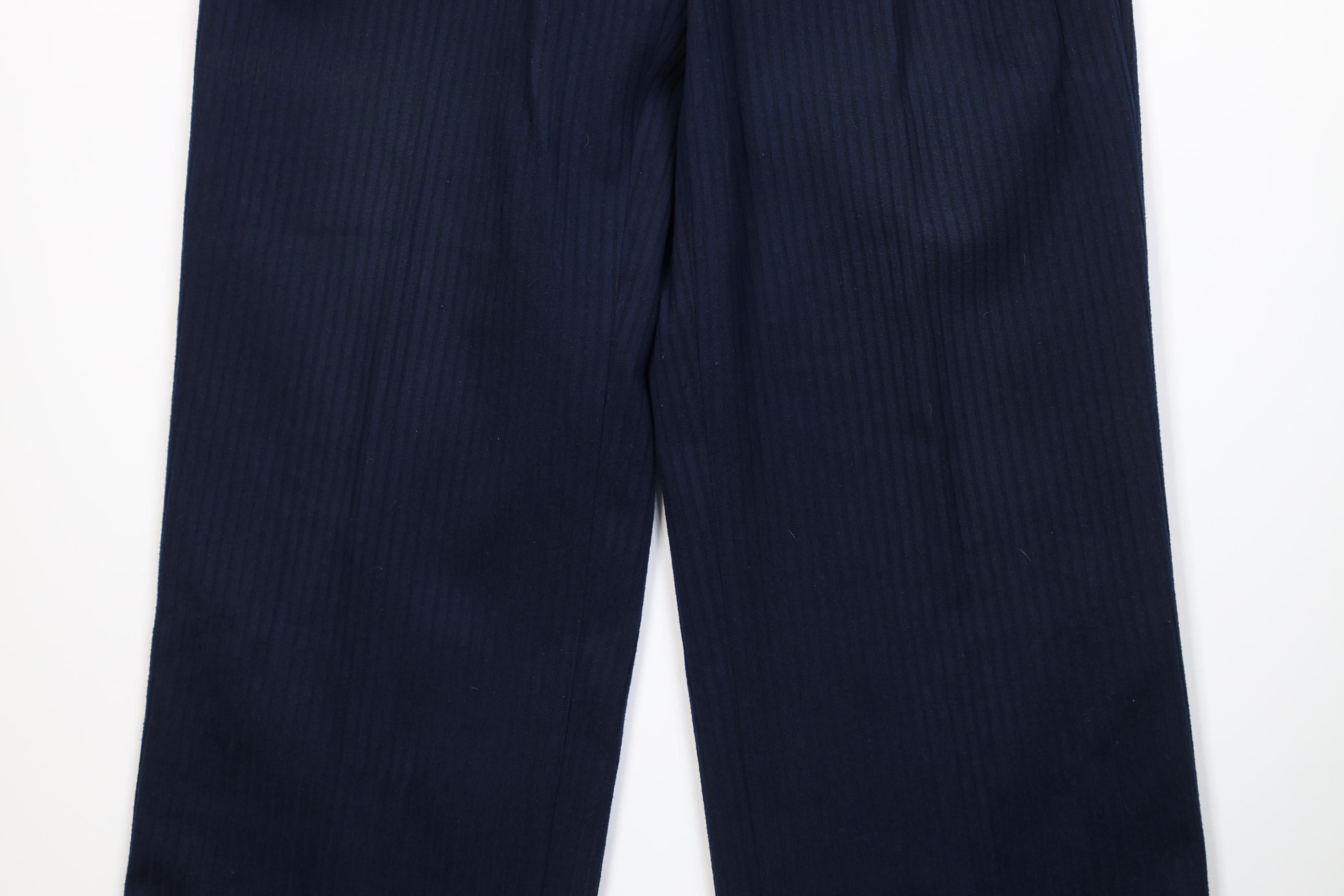 Vintage Vintage 90s Streetwear Fit Wide Leg Corduroy Pants Blue Size US 36 / EU 52 - 3 Thumbnail