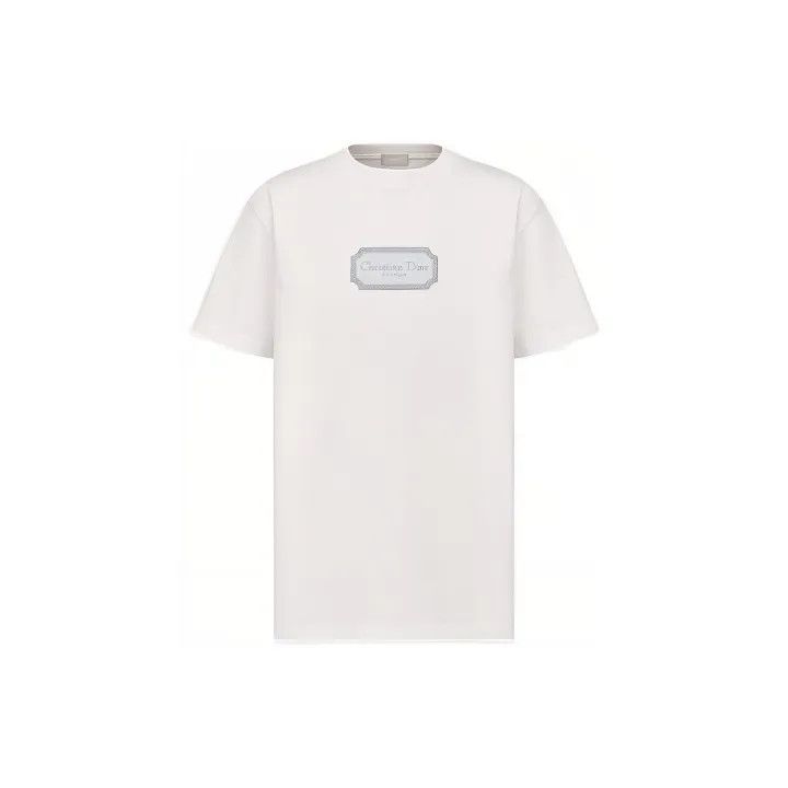 Dior Dior SS22 White Logo Short Sleeve T-shirt 0079 Size US S / EU 44-46 / 1 - 1 Thumbnail