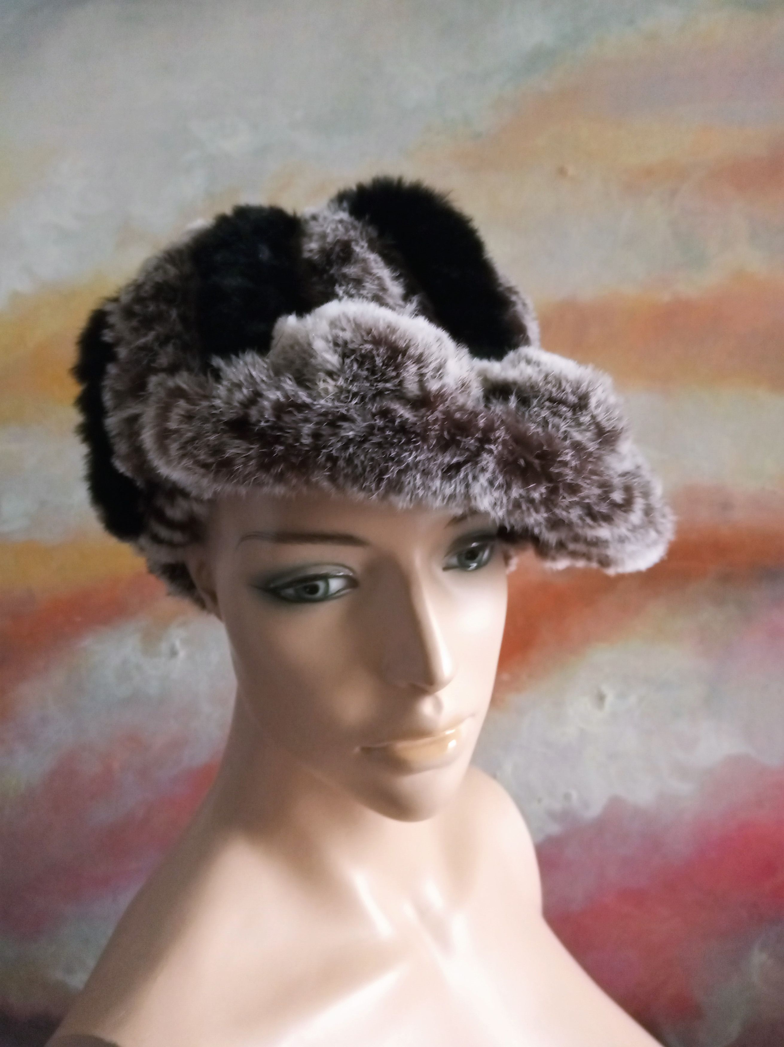 Other Unisex Real Rabbit Fur Hat Size ONE SIZE - 2 Thumbnail
