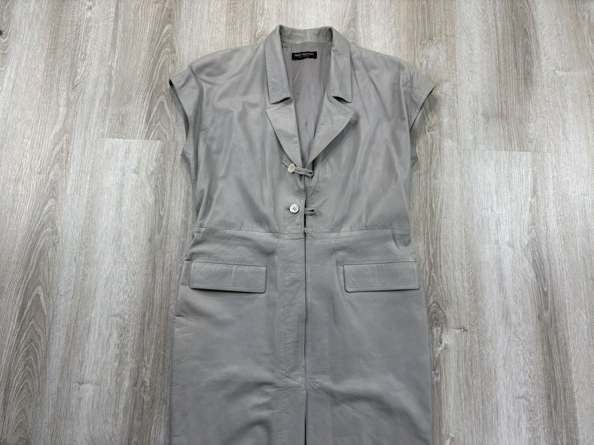 Mario Valentino × Vintage Womens leather vintage dress Mario Valentino Size L/XL Size L / US 10 / IT 46 - 2 Thumbnail