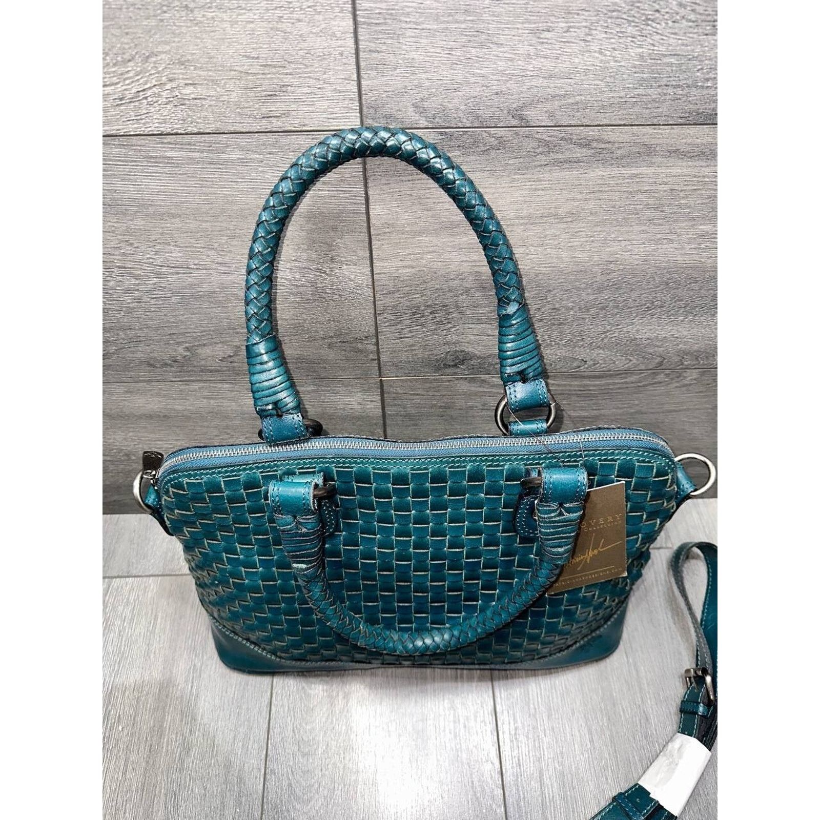 Patricia Nash Patricia Nash Washed Woven Leather Augus Satchel bag A382253 Size ONE SIZE - 9 Thumbnail
