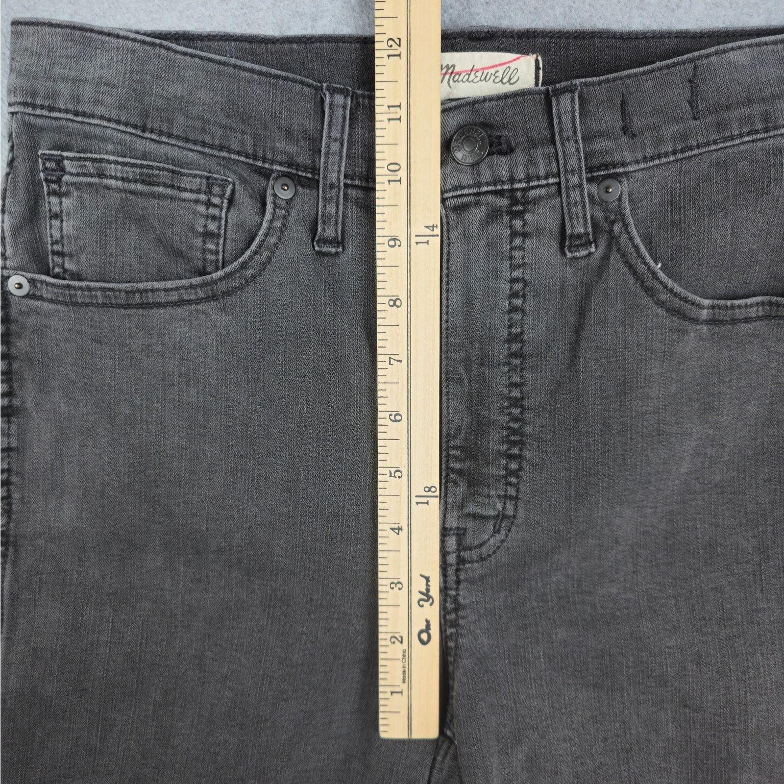 Madewell Madewell 29x25 Black Stovepipe Jeans Raw Hem Size 29" - 15 Thumbnail