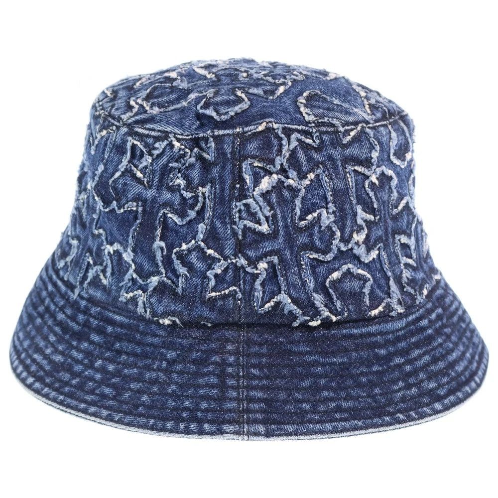 Chrome Hearts Chrome Hearts Dagger Cross Patch Denim Bucket Hat Size ONE SIZE - 3 Thumbnail