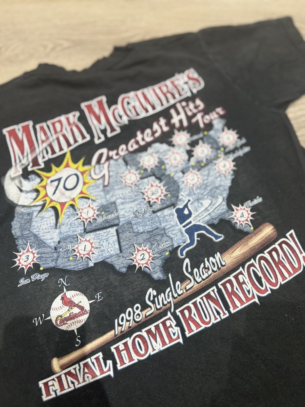 Vintage Vintage Mark McGwire Home Run Tee Size US M / EU 48-50 / 2 - 1 Thumbnail