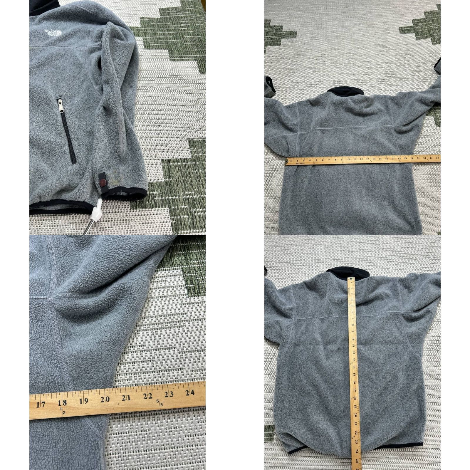 The North Face The North Face Jacket Mens M Gray Full Zip Fleece Size US M / EU 48-50 / 2 - 8 Thumbnail