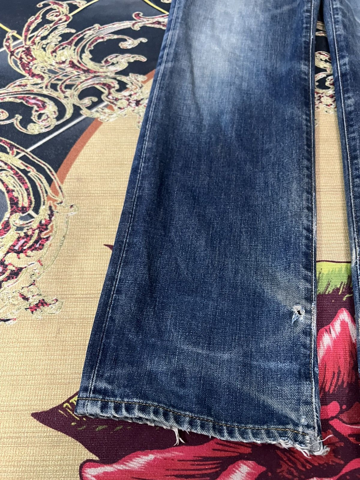 Edwin VINTAGE EDWIN 503 DISTRESSED JEANS Size US 30 / EU 46 - 3 Thumbnail
