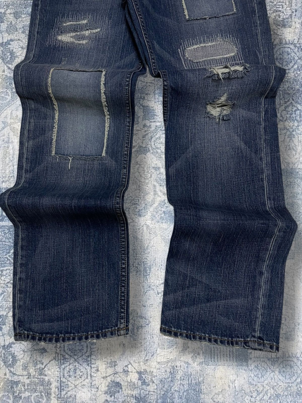 Japanese Brand Rare Designer American Eagle Outfiters Patchwork Distressed Size US 31 - 3 Thumbnail