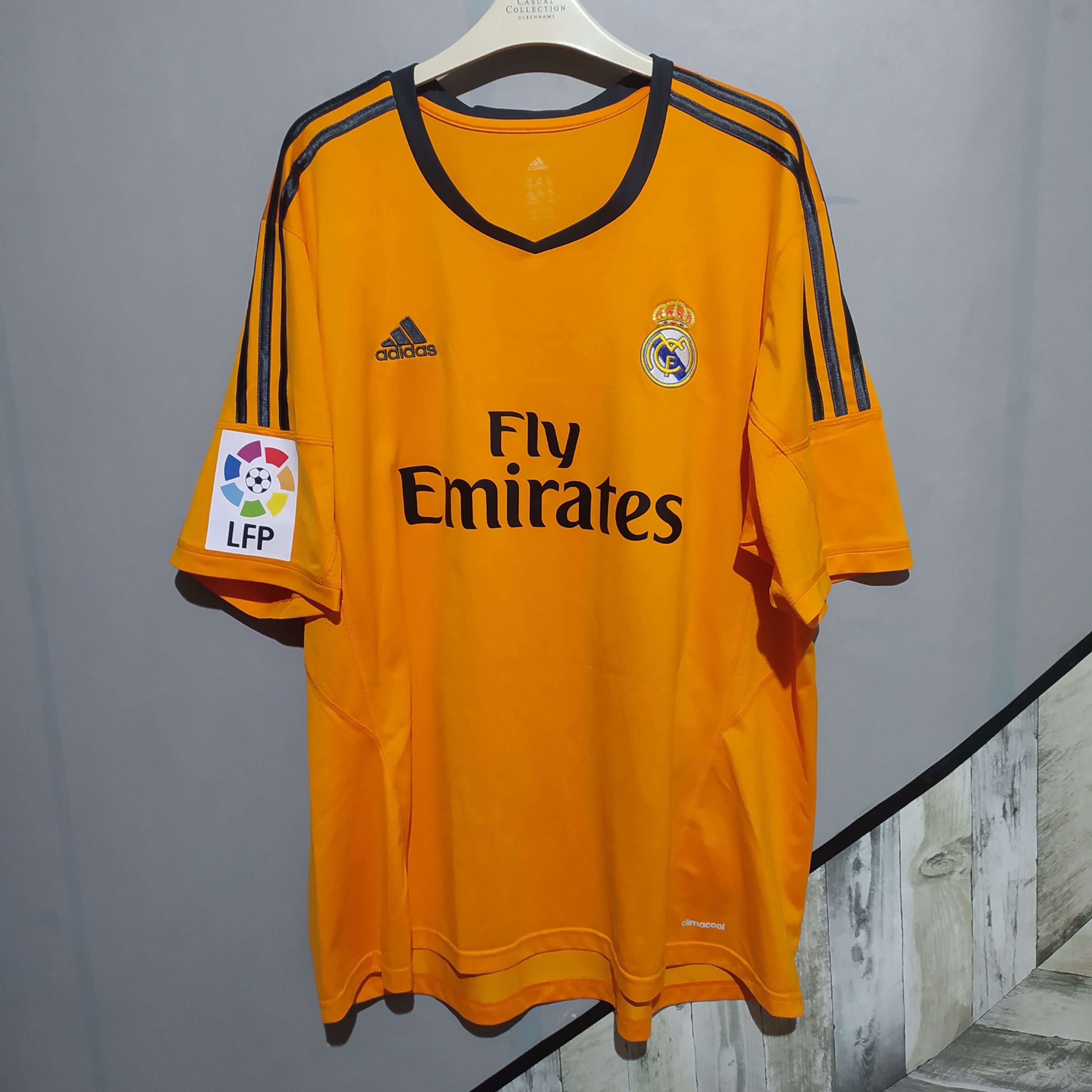 image of JumboAdidas x Real Madrid 2013/14 Ronaldo 7 Third Kit in Orange, Men's (Size 2XL)