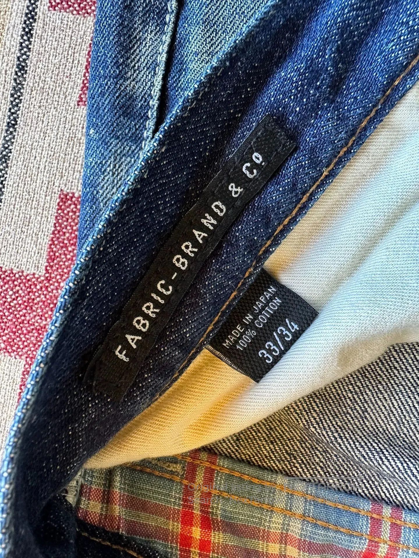 Fabric Brand & Co. Blue Denim Jeans. Size US 33 - 7 Thumbnail