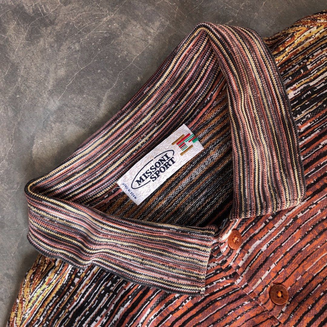 Missoni Vintage Missoni Polo Shirt Size US L / EU 52-54 / 3 - 4 Thumbnail