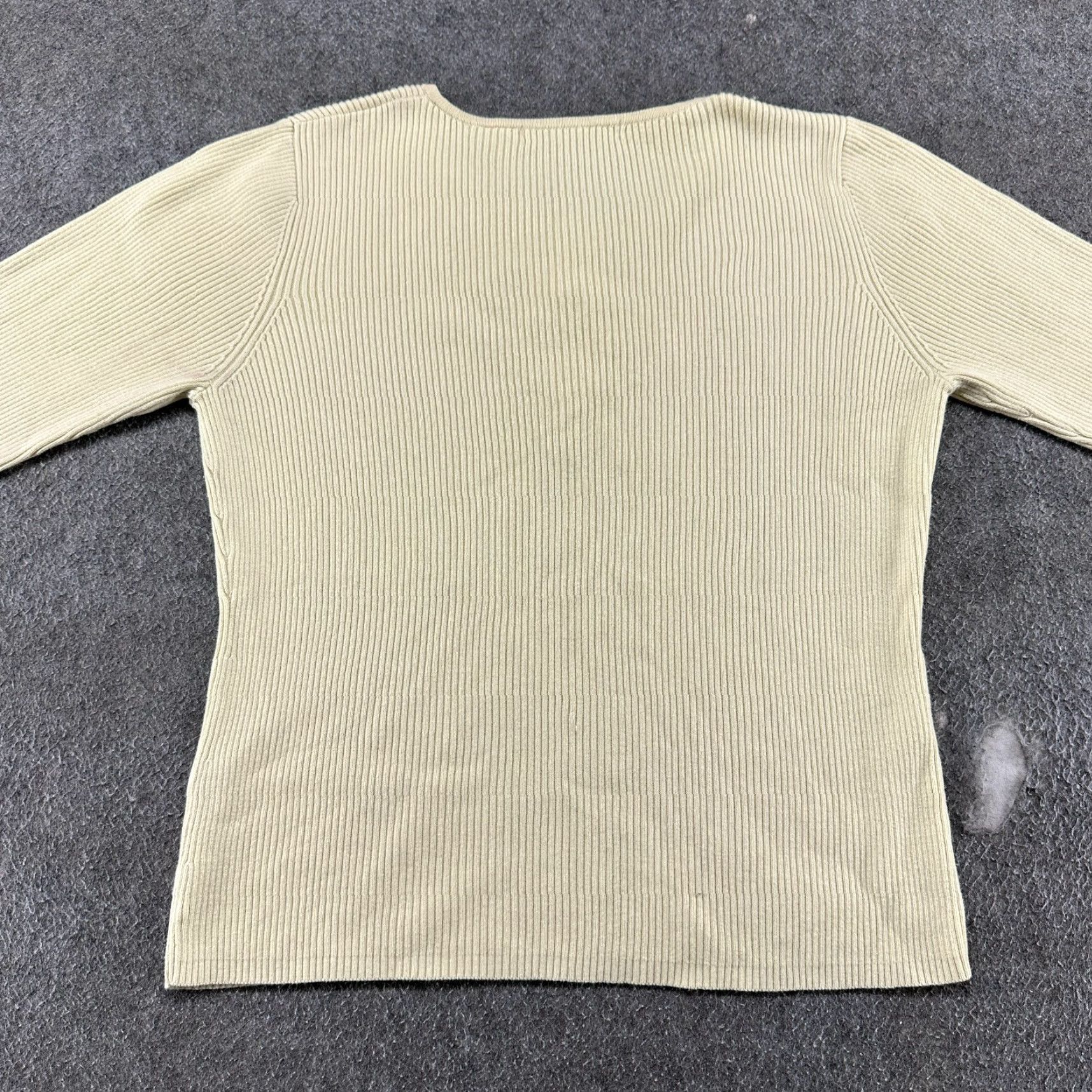 Vintage VINTAGE Eight Eight Eight Sweater Womens L Yellow Pullover Knit Round Neck 90s Size L / US 10 / IT 46 - 6 Thumbnail