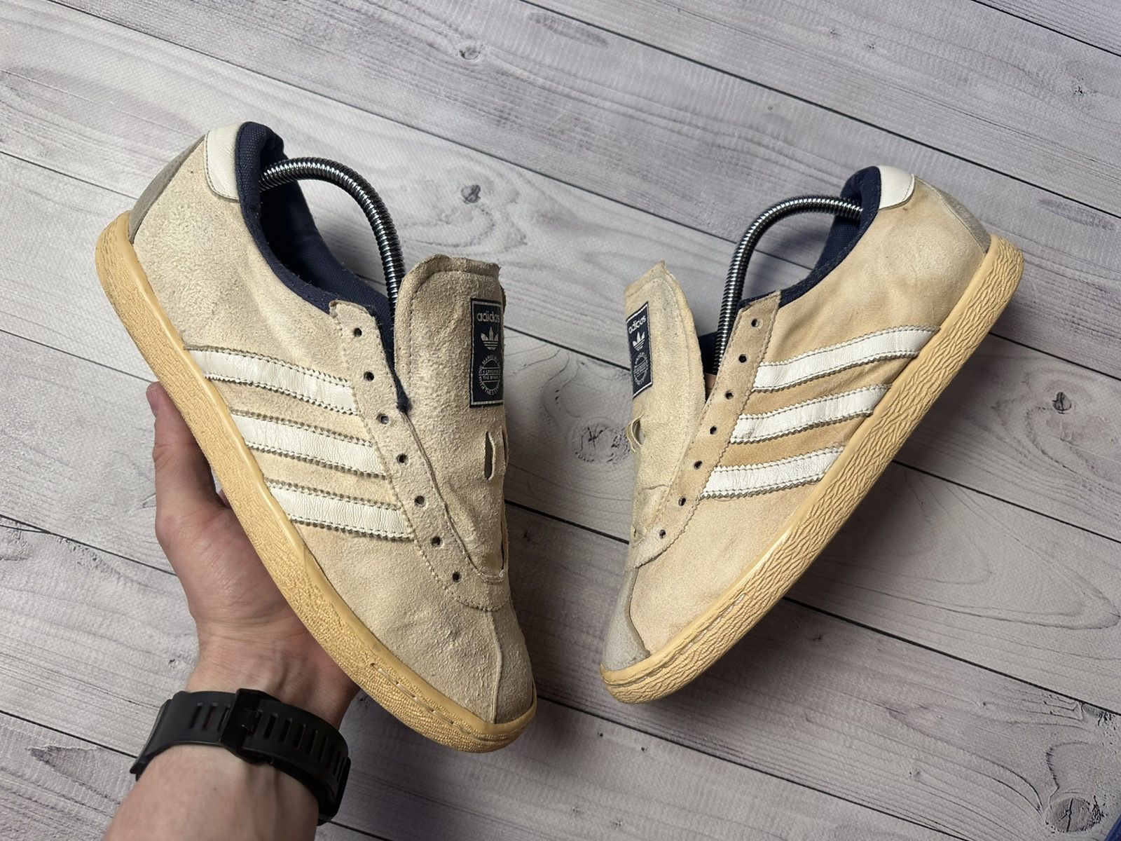 Adidas tobacco beige sales